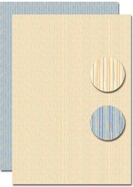 NEVA095 Nellie Snellen achtergrondvellen – A4 – 5 vel scrapbook papier voor kaarten dubbelzijdig kaarten print strepen & lijnen beige blauw