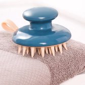 Luxe Scalp Massager - Siliconen Haarborstel - Scalp Brush - Hoofdhuid Massage Borstels - Scalp Massage Brush - Anti Roos - Blauw
