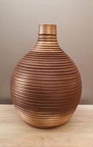 Mica Decorations Terracota vaas bronz H36 x D26cm