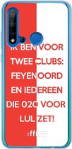 6F hoesje - geschikt voor Huawei P20 Lite (2019) -  Transparant TPU Case - Feyenoord - Quote #ffffff