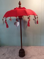 Parasol Bali Mini Rood, Bij Mies