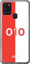 6F hoesje - geschikt voor Samsung Galaxy A21s -  Transparant TPU Case - Feyenoord - 010 #ffffff