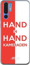 6F hoesje - geschikt voor Huawei P30 Pro -  Transparant TPU Case - Feyenoord - Hand in hand, kameraden #ffffff