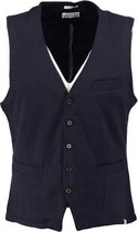 Dstrezzed donkerblauw sweat gilet - valt kleiner - Maat S