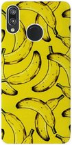ADEL Siliconen Back Cover Softcase Hoesje Geschikt voor Huawei P20 Lite (2018) - Bananen
