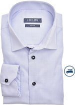 Ledub modern fit overhemd - middenblauw - Strijkvrij - Boordmaat: 48
