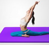 Pro-Care Extra Large Yoga/Fitnessmat - Met Anti Slip Profiel - 183x78x1cm - Met Draagriem en Draagtas - Blauw