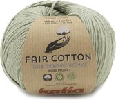 Katia Fair Cotton Licht Pastel Groen - 1 bol - biologisch garen - haakkatoen - amigurumi - ecologisch - haken - breien - duurzaam - bio - milieuvriendelijk - haken - breien - katoe