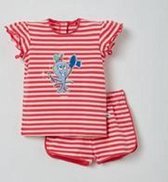 Woody pyjama baby meisjes - roze gestreept - octopus - 211-3-PZG-Z/944 - maat 56