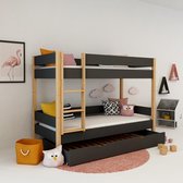 Mobi Lollipop- stapelbed met lade - grijs