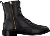 Omoda Pleun 637 Veterboots - Laarzen Met Veters - Dames - Zwart - Maat 37