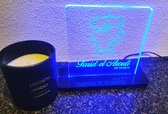 Geboorte display met naam voor binnen met led verlichting