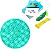 ZTWK© - Fidget toys pakket - Pop it groen + Pea popper + Mesh and marble - 3 stuks