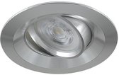 Platte inbouwspot Barry -Rond Chrome -Extra Warm Wit -Dimbaar -3.8W -RTM Lighting LED