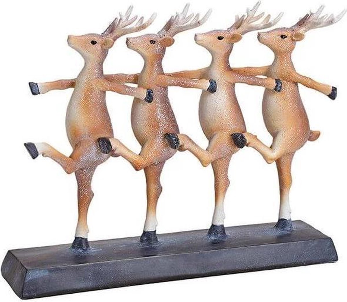 Balletgroep met vier herten met glitters - Paasdecoratie - Beeld