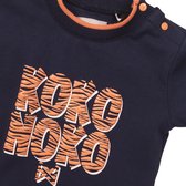 Koko Noko meisjes t-shirt logo panterprint Navy