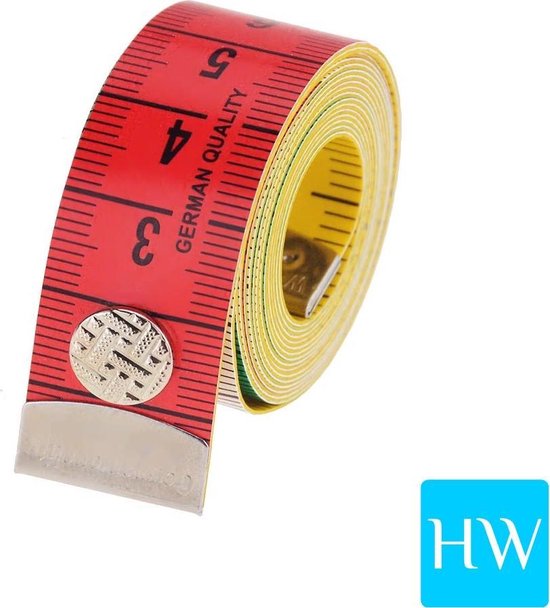 Centimeter meetlint voor opmeten, naaien en kleding maken - 150cm - German  Quality | bol.com