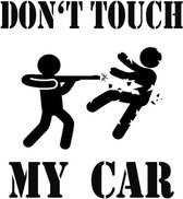 Stickerloods Don't Touch My Car Sticker -autodecal- autoraamsticker-