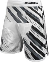 Hayabusa Metaru Charged Fight Shorts Witte BJJ-kleding Kies uw maat: L - Jeansmaat 34