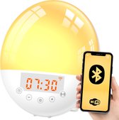 Wake up light - Slaaptrainer - Wekker - Sleeplight - Wekkerradio - Sfeerverlichting - Wifi Smart App