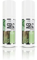 L'Oréal Paris Colorista Haarkleur spray Mint groen - 2 x 75 ml