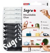 Sugru kneedbare lijm van tesa, 8-pack (8 x 3,5 g) in zwart-wit