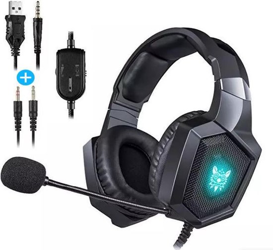 K8 Gaming Headset met microfoon | PS4 | PC | XBOX ONE | PS5 | 4D Audio met  AUX & USB... | bol.com