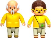 Monchichi speelfiguren Feuilly & Sylvus - 2 pack - 7.5 cm groot - Voor in het speelhuis