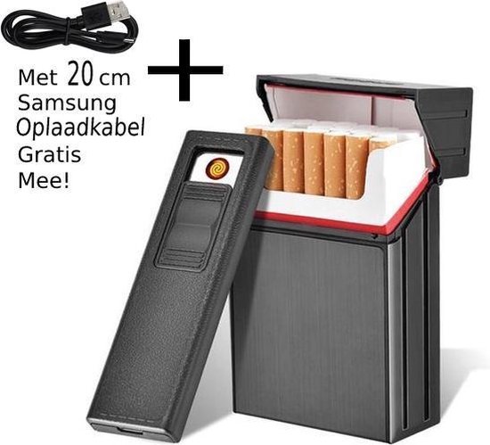 porte-cigarette |boîte à cigarettes | boîte à cigarettes avec briquet |  boîte de... | bol.com
