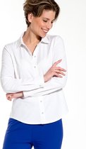 Witte Blouse van Je m'appelle - Dames - Travelstof - Maat XS - 6 maten beschikbaar