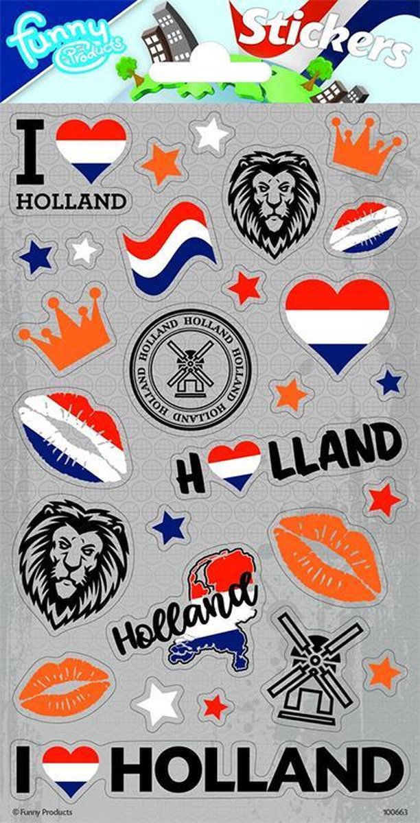 Wefiesta - Stickers Holland - WK voetbal 2026 - WK voetbal versiering - WK voetbal outfit - Nederland WK