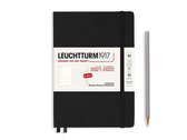 Leuchtturm - Agenda en Notities - 2021-2022 - Weekplanner - 18 maanden - A5 - 14,5 x 21 cm - Hardcover - Zwart