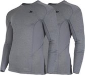 2-Pack Donnay Thermoshirt Lange mouw - Baselayer - Heren - Grijs - M