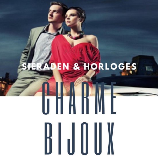 Charme Bijoux Horloge - Zilverkleurig (kleur kast) - Bruin bandje - 40 mm