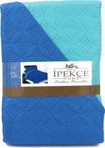 Ipekce – Dekbed / Bedsprei / Bedsprei 2 Persoons / Deken / 1 Delig  – 200x220cm – Blauw