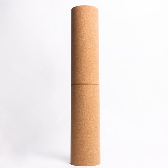 TDR - Yoga mat - Natuurlijk kurk en TPE - vrij van schadelijke stoffen, hypoallergeen en 100% (biologisch) afbreekbaar - zeer geschikt voor Yin Yoga en Kundalini Yoga met draagtas met draagtas en draagband- 183x66x0,5 cm - houdingslijn motief van TD — afbeelding 5