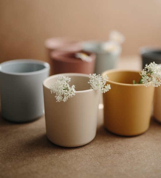 Siliconen drinkbeker - Mushie - BPA vrij - Ivory wit- set 2 van Mushie — afbeelding 3