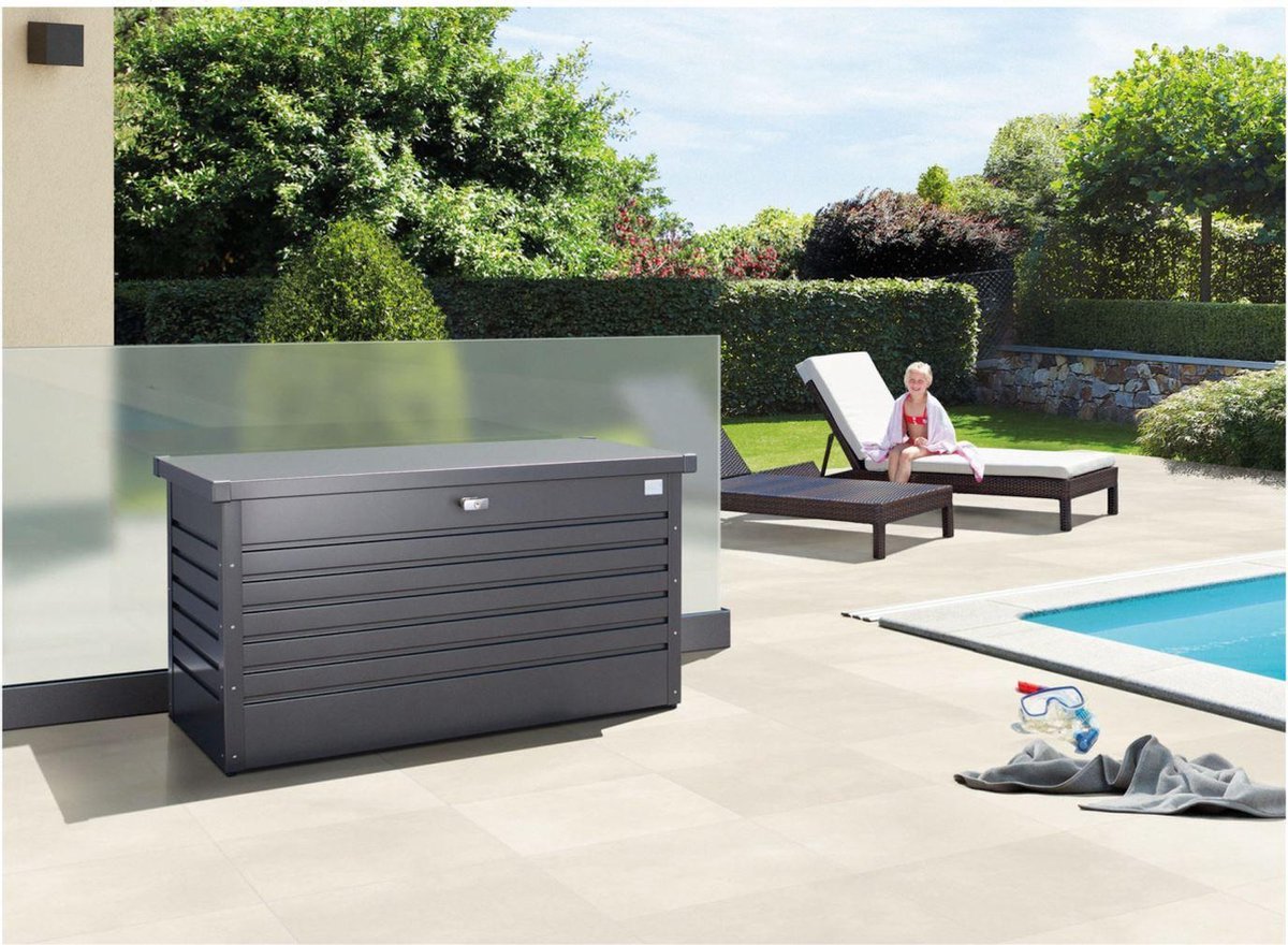 Biohort Hobbybox - kussenkist antraciet 160 x 79 cm