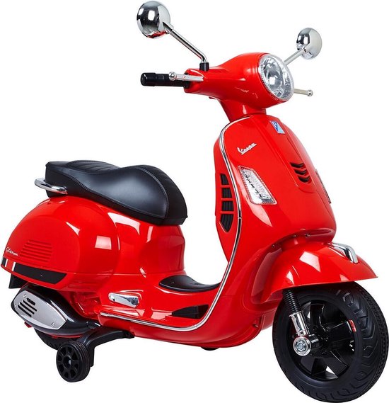 Aanwezigheid Slang Winderig Vespa electrische kinder scooter Rood - Model 801 | bol.com