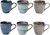 Cosy&Trendy Okarito Koffiebeker Mix - 6 stuks - 28cl