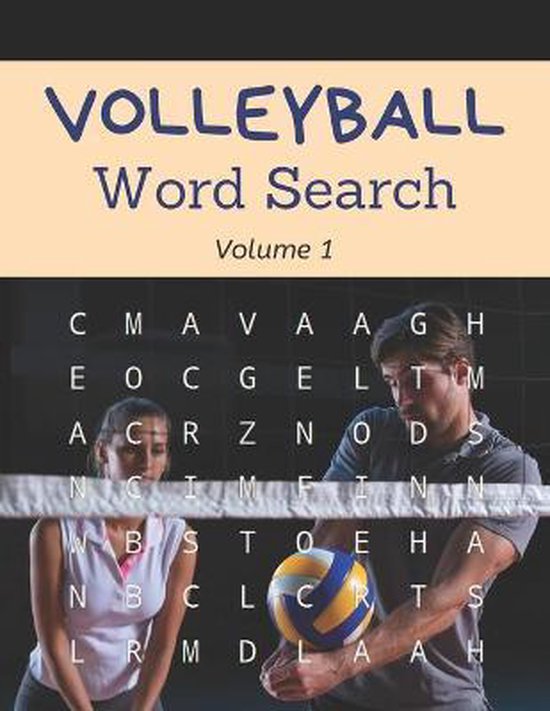 Volleyball Word Search Volume 1 Spike Pass Block Books