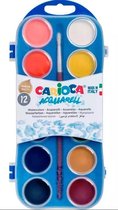 Carioca waterverf 12 kleuren met kwast
