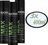 Syoss Hairspray Max Hold - 3x 400 ml
