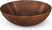 Looox Ceramic raw waskom - 40cm - rond - rust