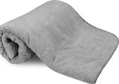 Ephemeris Soft Single Blanket - Line Grey 150x200cm Single Person. Vleermuis. Lijn grijs