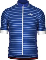 BLUE HORIZON' fietsshirt met Blauw/witte strepen voor heren - XXL