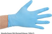 Romed Glove Nit- Romed bleu 100pcs S - gant jetable - gant en plastique