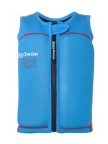EasySwim Fun - Zwemvest/Drijfvest kind - Blauw - Maat M : 17-23 kg - UPF50+ Zonbescherming – Drijfpak/Drijfhulpmiddel