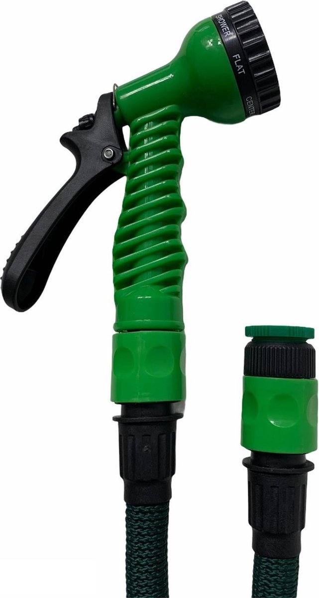 Ultra sterk Durable Expandable Hose - Tuinslang – 15M – Donker Groen kleur