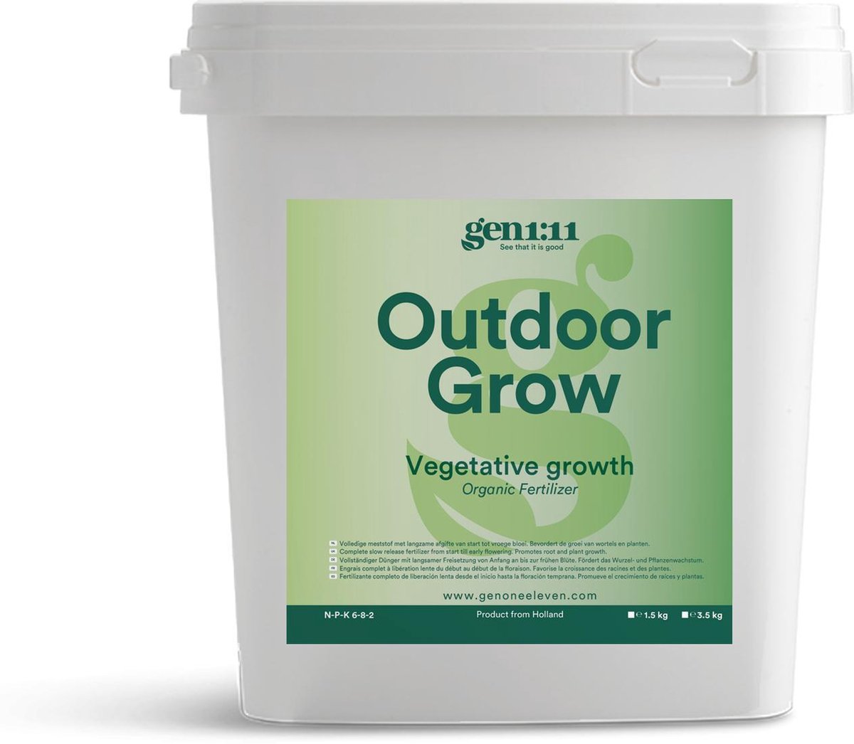 Gen1:11 Outdoor Grow 3.5KG - 100% organisch - slow release - werking 10 tot 12 weken
